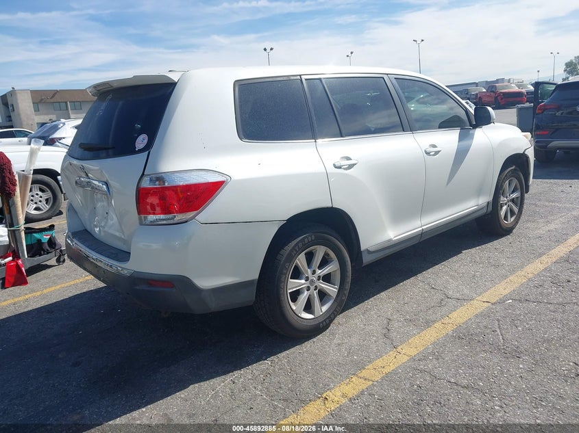 Vin: 5tdza3eh9cs026165, lot: 46391946, toyota highlander 20124