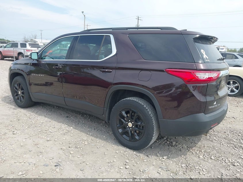 Vin: 1gnevhkw7lj173110, lot: 46392008, chevrolet traverse awd lt leather 20203