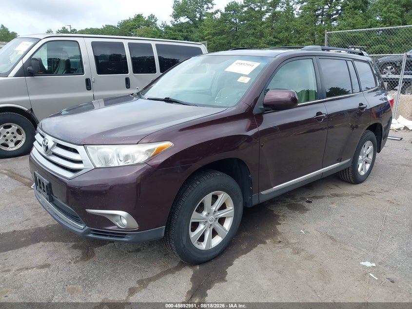 2011 Toyota Highlander, Правый зад, IAAI, VIN 5TDBK3EH5BS069947 — фото 2
