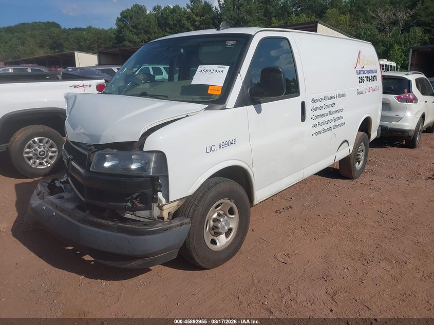 2019 CHEVROLET EXPRESS 3500 WORK VAN VAN 6.0L V8 FI OHV 16V NF2