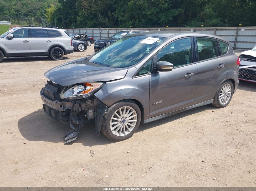 2013 Ford C-MAX, Удар спереди, IAAI, VIN 1FADP5AU0DL535934 — фото 2