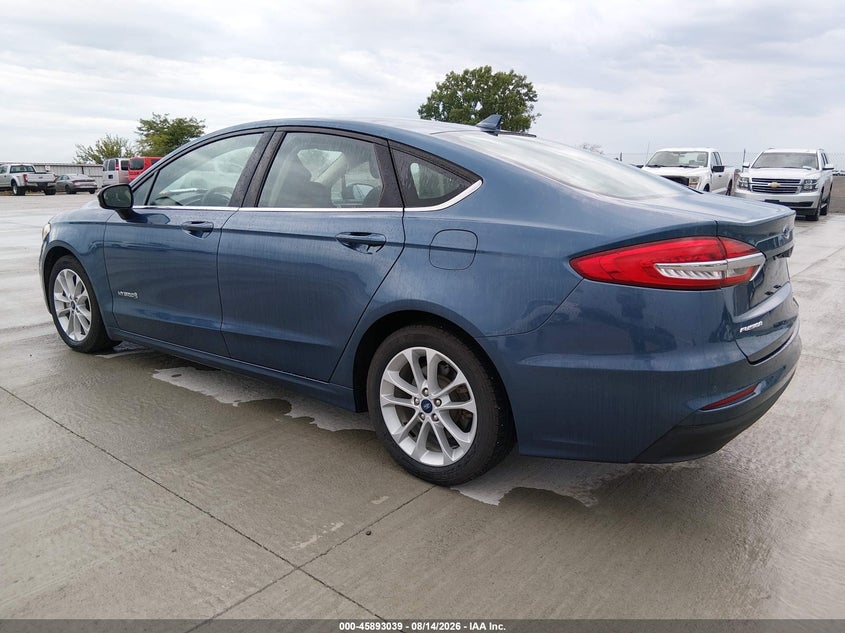 Vin: 3fa6p0lu9kr136401, lot: 46392100, ford fusion hybrid se 20193