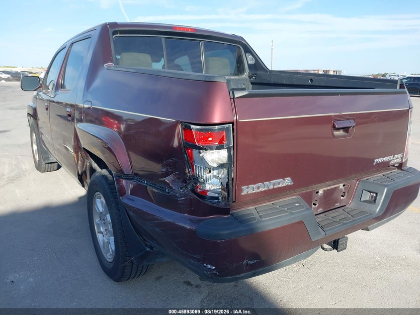 HONDA RIDGELINE 2013 VIN 5FPYK1F47DB002162