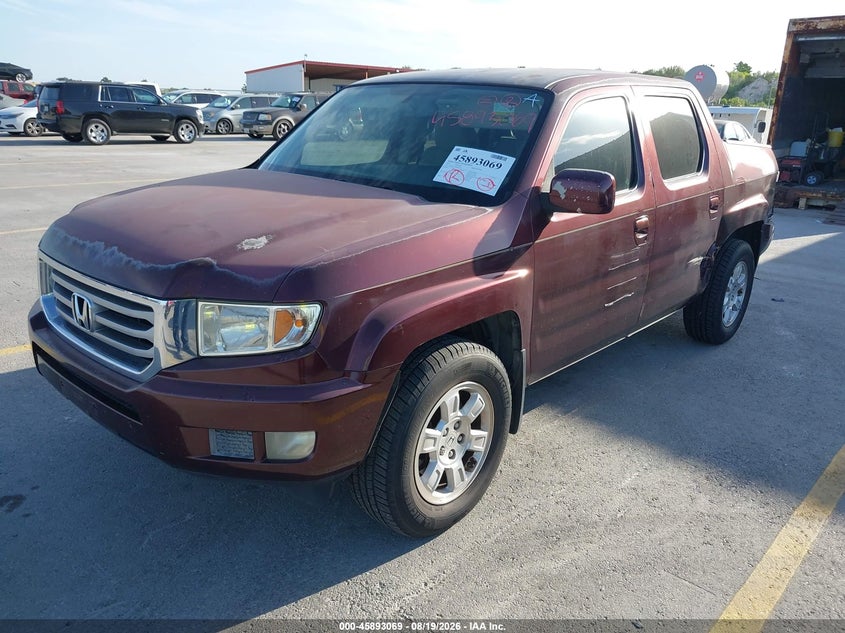 2013 Honda Ridgeline, Left Rear, IAAI, VIN 5FPYK1F47DB002162 — photo 2