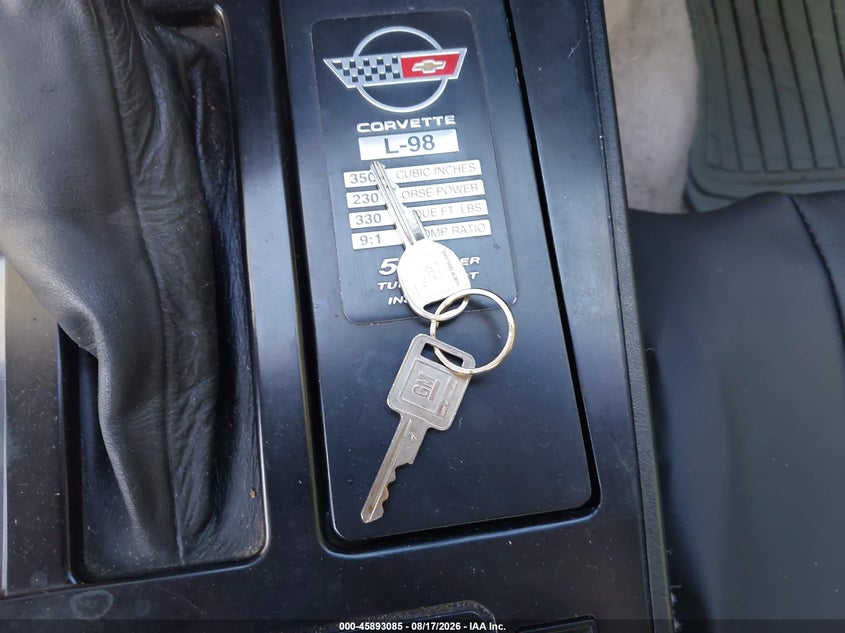 CHEVROLET CORVETTE 1985 VIN 1G1YY0783F5122668