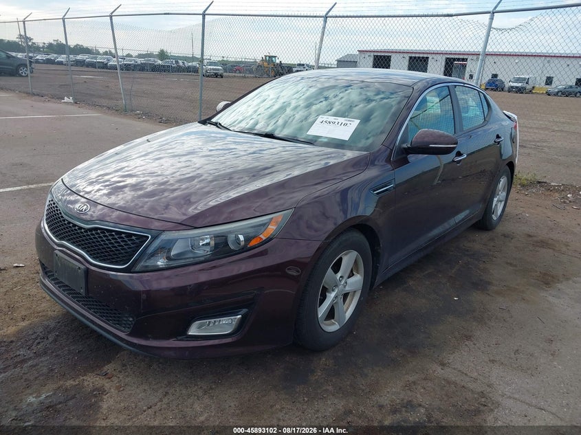 2014 Kia Optima, Rear, IAAI, VIN 5XXGM4A77EG266790 — photo 2