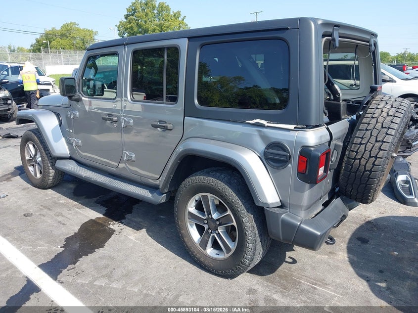 Vin: 1c4hjxen6kw567245, lot: 46392165, jeep wrangler unlimited sahara 4x4 20193