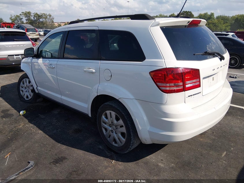 Vin: 3c4pdcab8gt223405, lot: 46392233, dodge journey se 20163