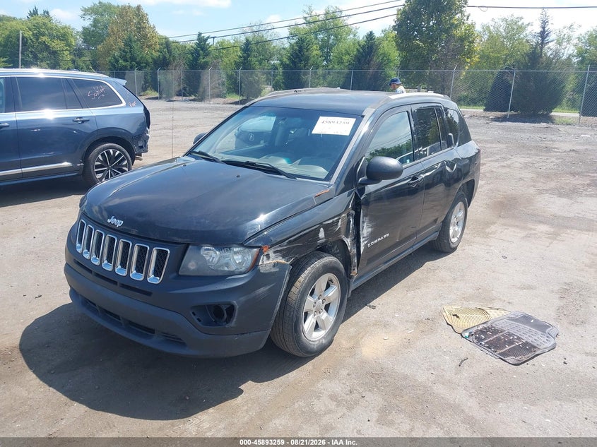 2016 Jeep Compass, Левый бок, IAAI, VIN 1C4NJCBA9GD715727 — фото 2