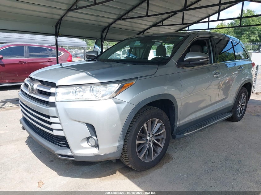 2019 Toyota Highlander, Ходова, IAAI, VIN 5TDKZRFH8KS560610 — фото 2