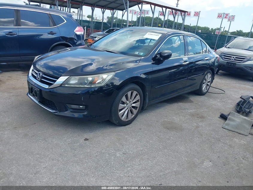 Vin: 1hgcr3f83ea016147, lot: 46392562, honda accord ex-l v-6 20142