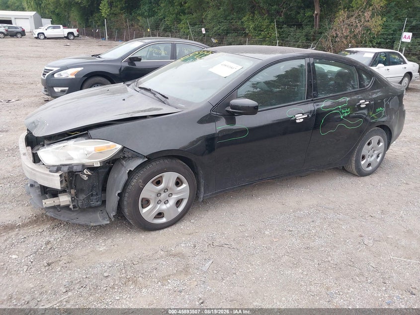 Vin: 1c3cdfaa7fd160023, lot: 46392568, dodge dart se 20152