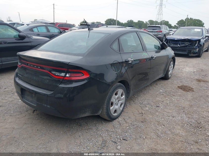 Vin: 1c3cdfaa7fd160023, lot: 46392568, dodge dart se 20154
