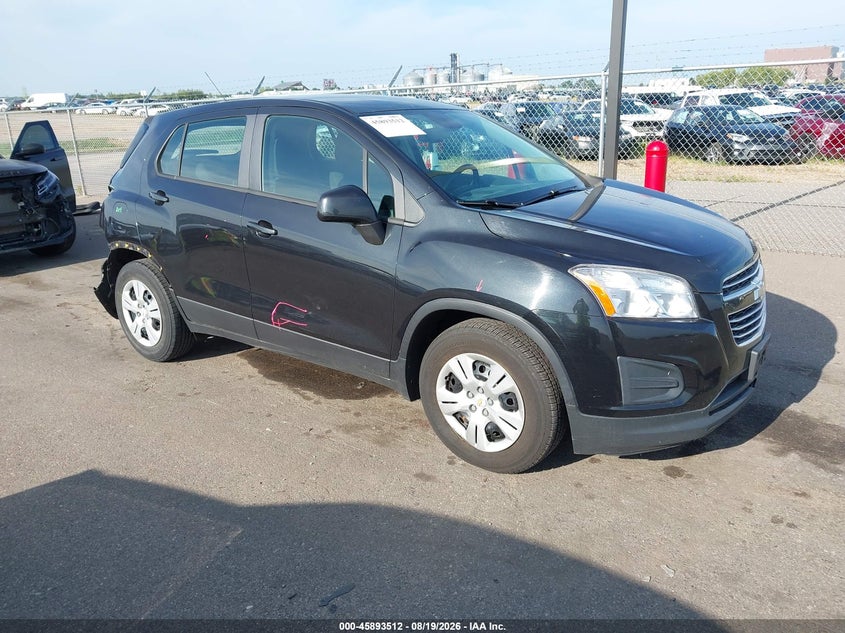 Vin: kl7cjksb4fb235970, lot: 46392573, chevrolet trax 1ls 20151