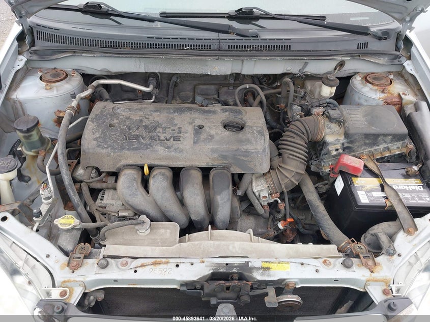 2007 TOYOTA COROLLA SEDAN 1.8L I-4 DOHC, VVT, 126HP