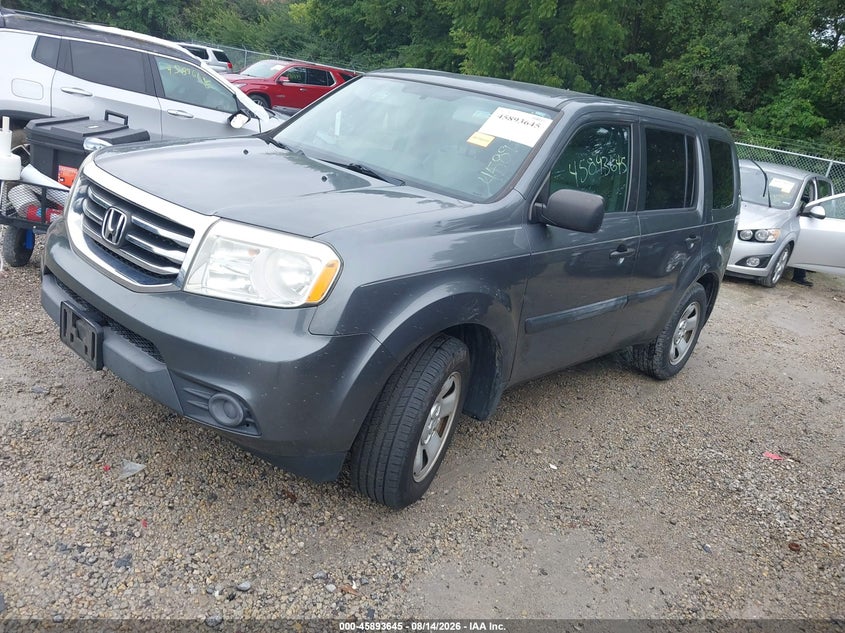 HONDA PILOT 2013 VIN 5FNYF4H2XDB057831