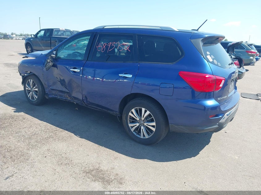 Vin: 5n1dr2mm5jc653581, lot: 46392813, nissan pathfinder sv 20183