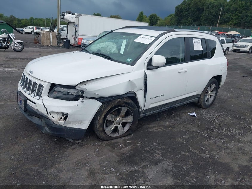 2017 Jeep Compass, Удар спереди, IAAI, VIN 1C4NJDEB0HD109423 — фото 2