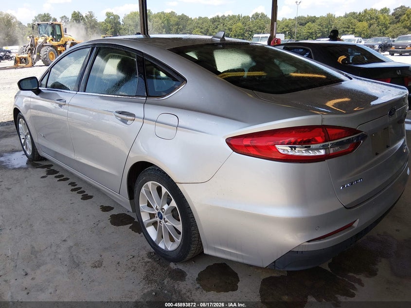 Vin: 3fa6p0lu9kr115726, lot: 46392933, ford fusion hybrid se 20193