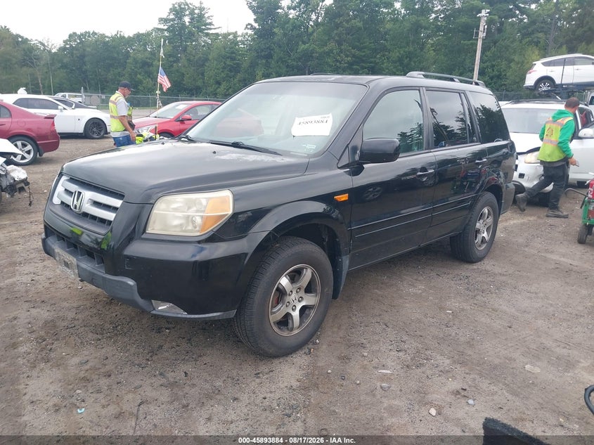 2008 Honda Pilot, Повреждение двигателя, IAAI, VIN 5FNYF18368B001835 — фото 2