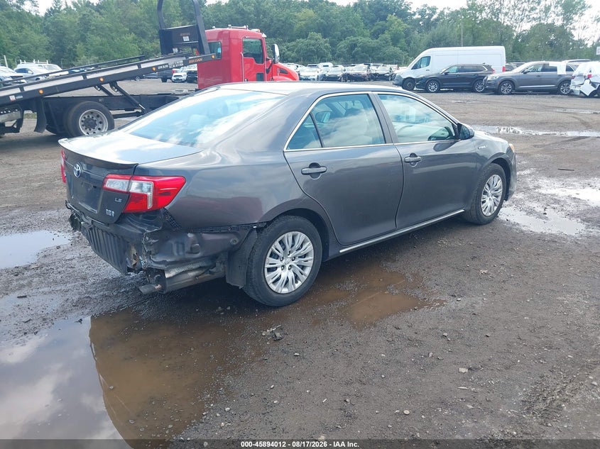 Vin: 4t1bd1fk5du091675, lot: 46393073, toyota camry hybrid le 20134