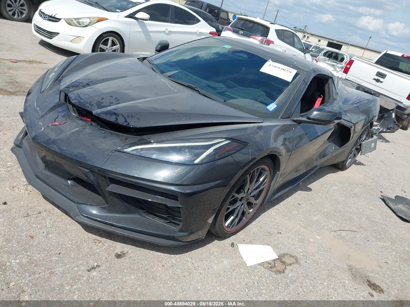 2024 Chevrolet Corvette, Rear, IAAI, VIN 1G1YB3D49R5116060 — photo 2