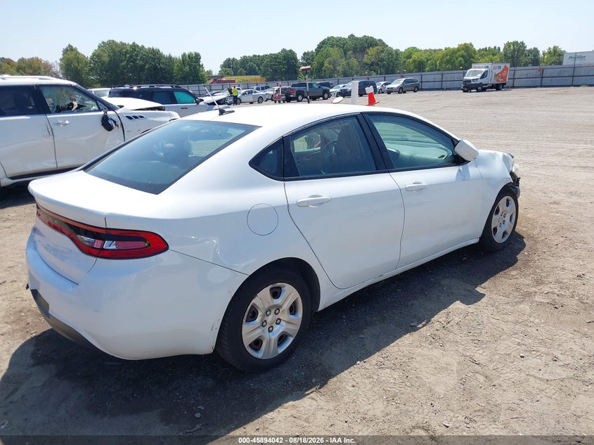 Vin: 1c3cdfaa8ed697224, lot: 46393103, dodge dart se 20144