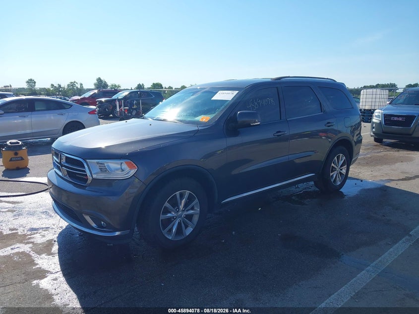 Vin: 1c4rdhdg1fc883678, lot: 46393139, dodge durango limited 20152