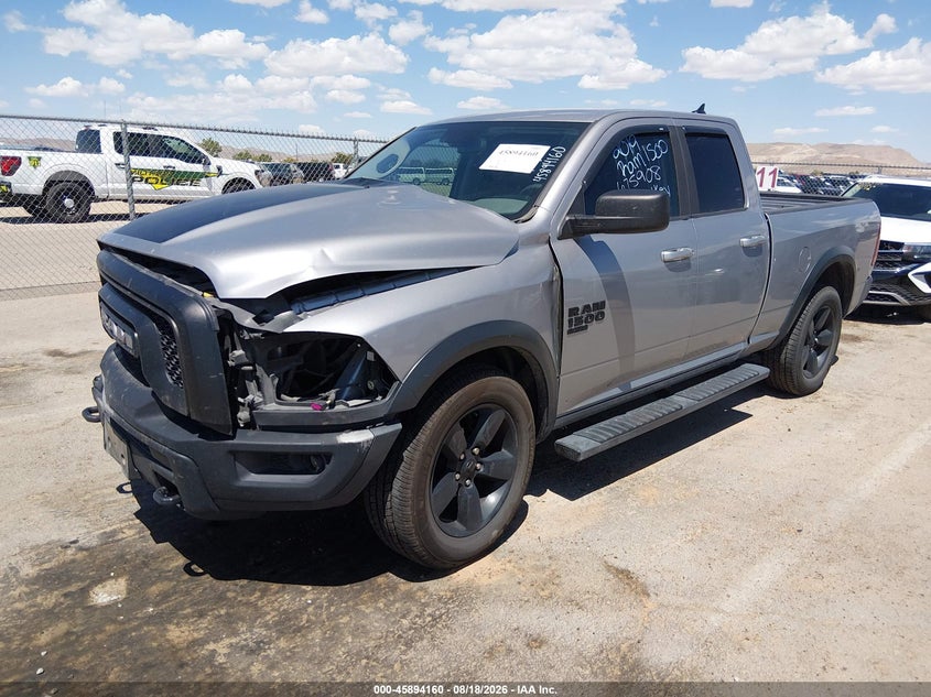 Vin: 1c6rr6gg3ks675908, lot: 46393221, ram 1500 classic warlock  4x2 6'4 box 20192