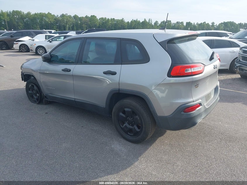 Vin: 1c4pjlas4gw222822, lot: 46393389, jeep cherokee sport 20163