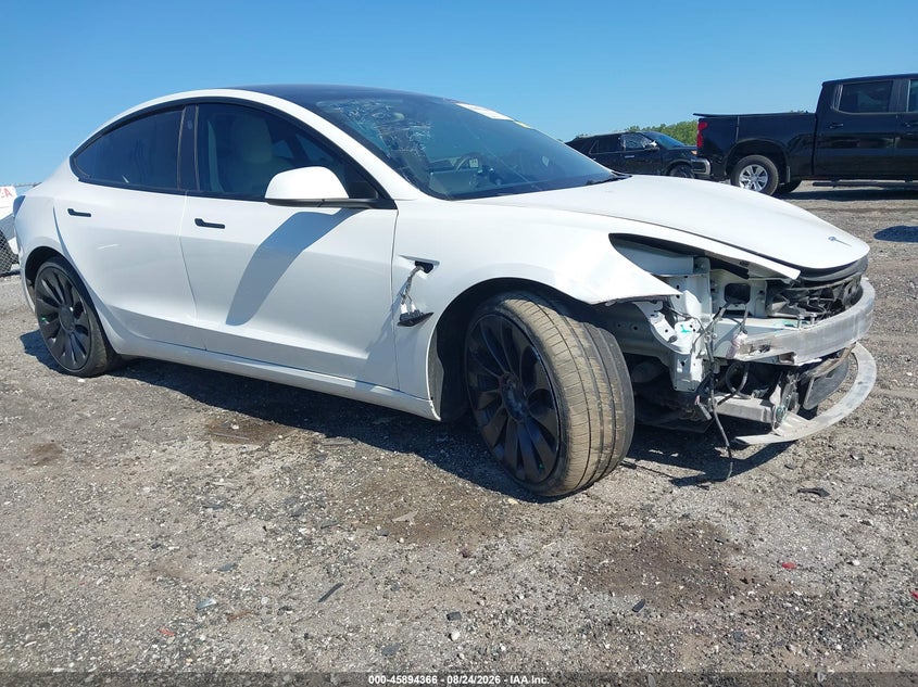 Vin: 5yj3e1ec0nf262701, lot: 46393427, tesla model 3 performance dual motor all-wheel drive 2022 img_1