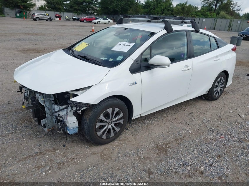 2021 Toyota Prius, Удар спереду, IAAI, VIN JTDKAMFP9M3174641 — фото 2