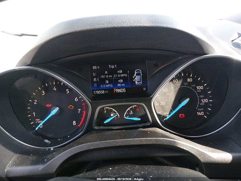 2018 FORD ESCAPE SPORT UTILITY VEHICLE 1.5L I-4 DI, DOHC, VVT, TURBO, 179HP