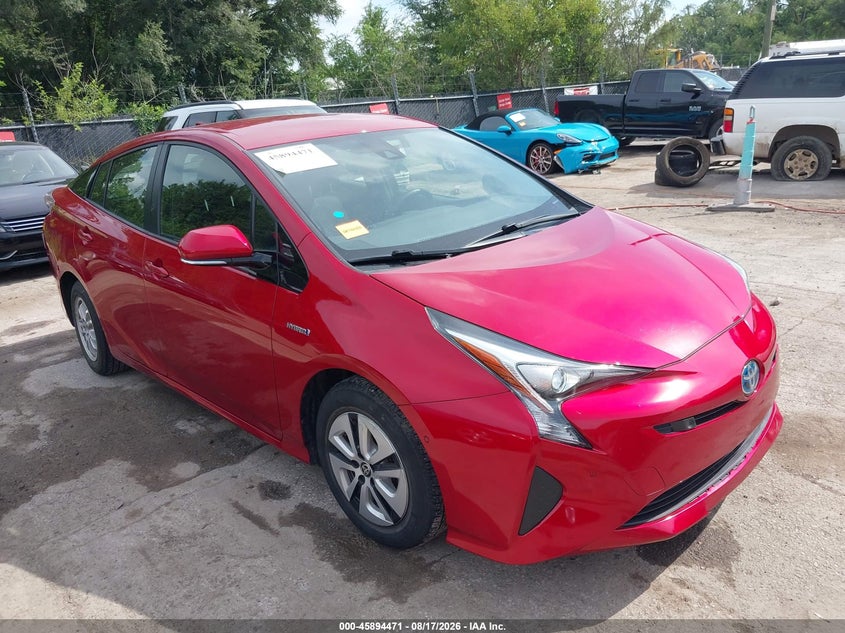 2017 Toyota Prius Two, Right Rear, IAAI, VIN JTDKBRFU8H3571618