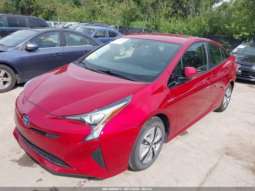 2017 Toyota Prius, Правий зад, IAAI, VIN JTDKBRFU8H3571618 — фото 2