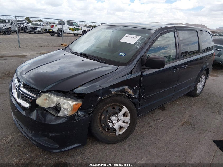 2014 Dodge Caravan, Обычный износ, IAAI, VIN 2C4RDGBGXER452792 — фото 2
