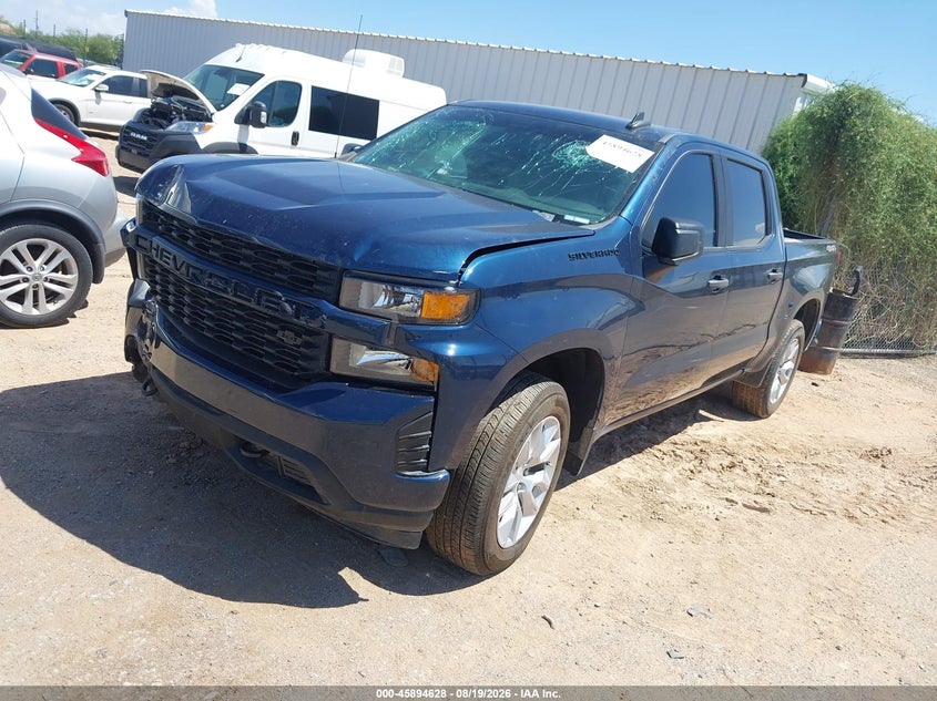 2021 Chevrolet Silverado, Front & Rear, IAAI, VIN 3GCPYBEK2MG247938 — photo 2