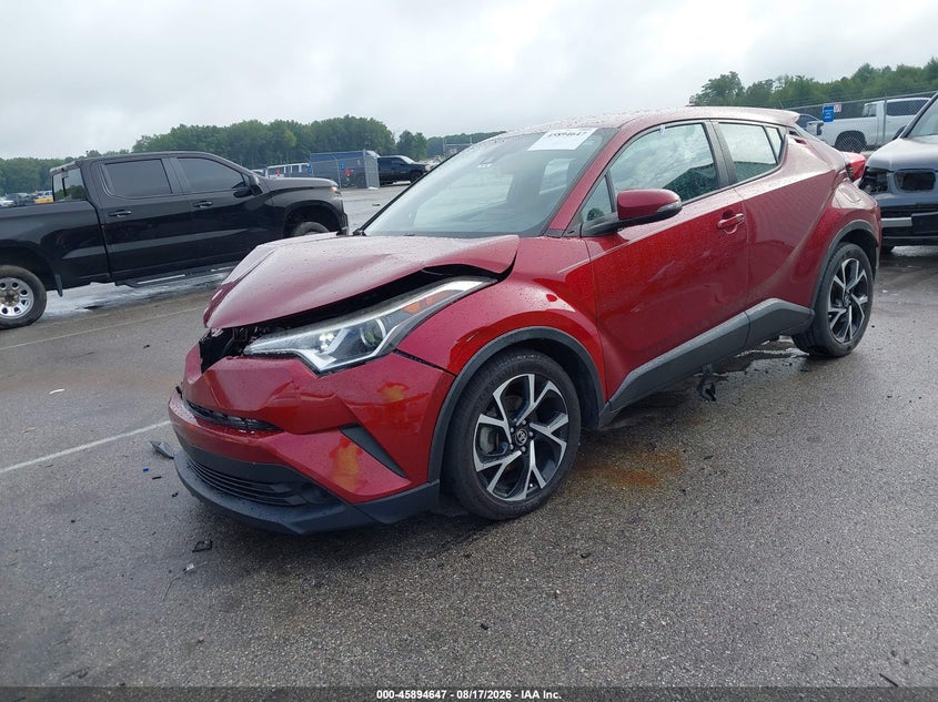 Vin: nmtkhmbx2jr029578, lot: 46393709, toyota c-hr xle 20182