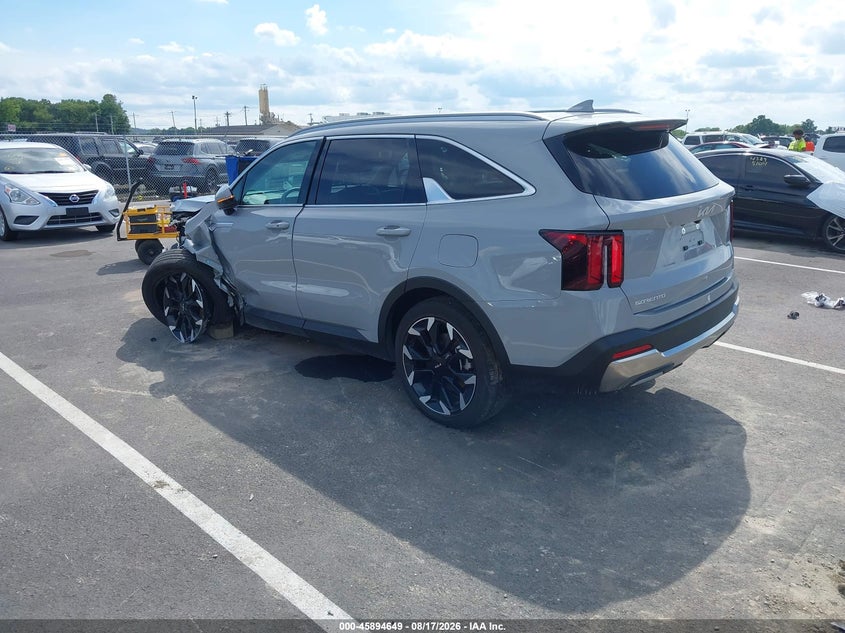Vin: 5xyrh4jf6sg345296, lot: 46393710, kia sorento ex 20253