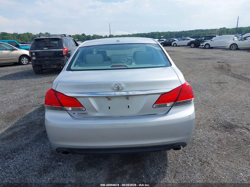 2011 TOYOTA AVALON SEDAN 3.5L V-6 DOHC, VVT, 268HP