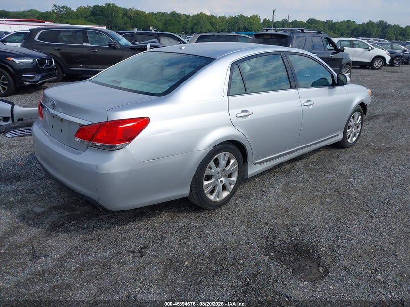 2011 TOYOTA AVALON SEDAN 3.5L V-6 DOHC, VVT, 268HP