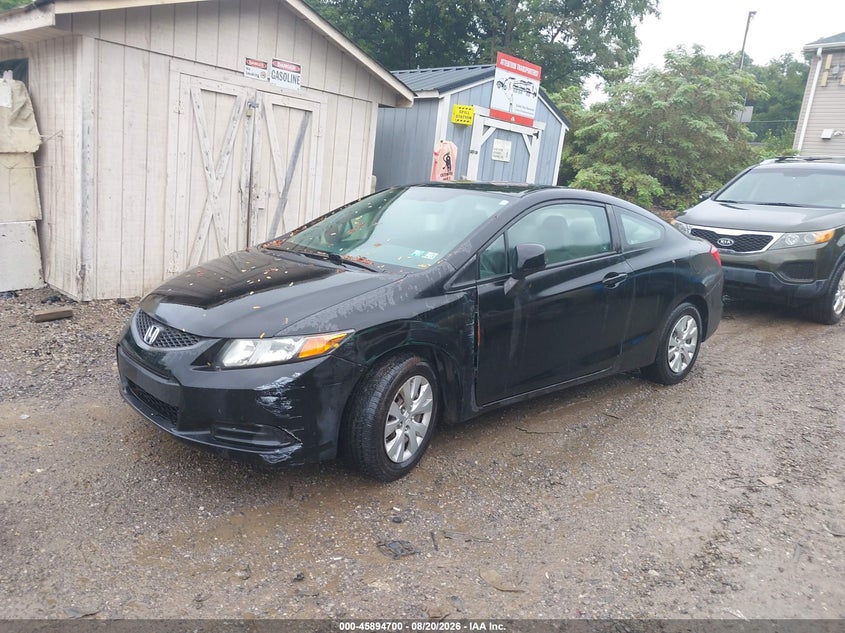 2012 Honda Civic, Normal Wear & Tear, IAAI, VIN 2HGFG3A59CH540661 — photo 2