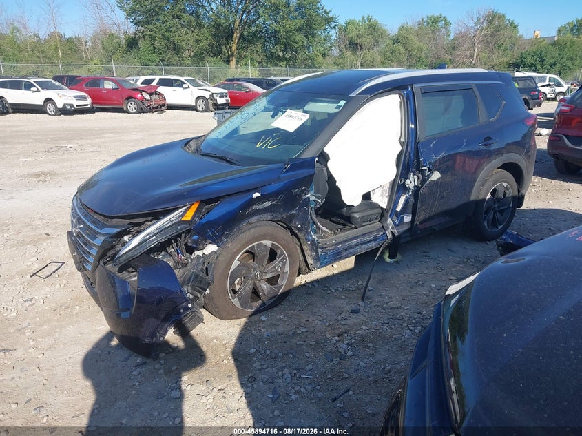 Vin: 5n1bt3bb9sc671633, lot: 46393777, nissan rogue sv intelligent awd 20252