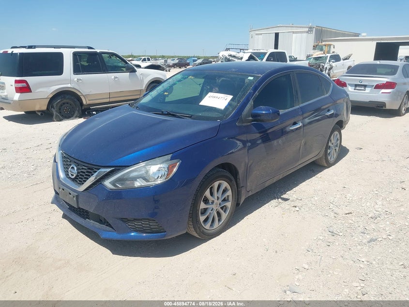 2019 Nissan Sentra, Left Rear, IAAI, VIN 3N1AB7AP9KY243451 — photo 2