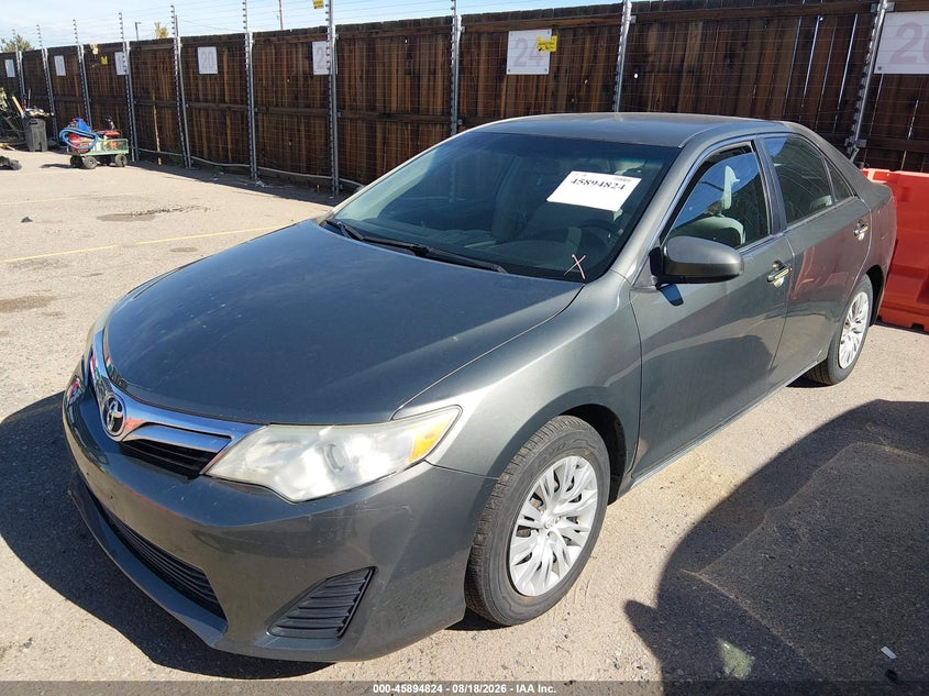 Vin: 4t4bf1fk1cr194591, lot: 46393885, toyota camry le 20122