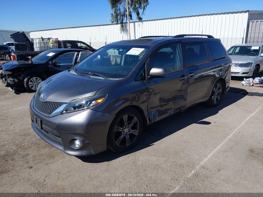 2015 Toyota Sienna, Left Side, IAAI, VIN 5TDXK3DC3FS620099 — photo 2