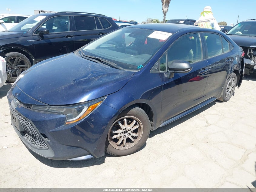 2022 Toyota Corolla, Left Rear, IAAI, VIN JTDEAMDE1NJ041853 — photo 2