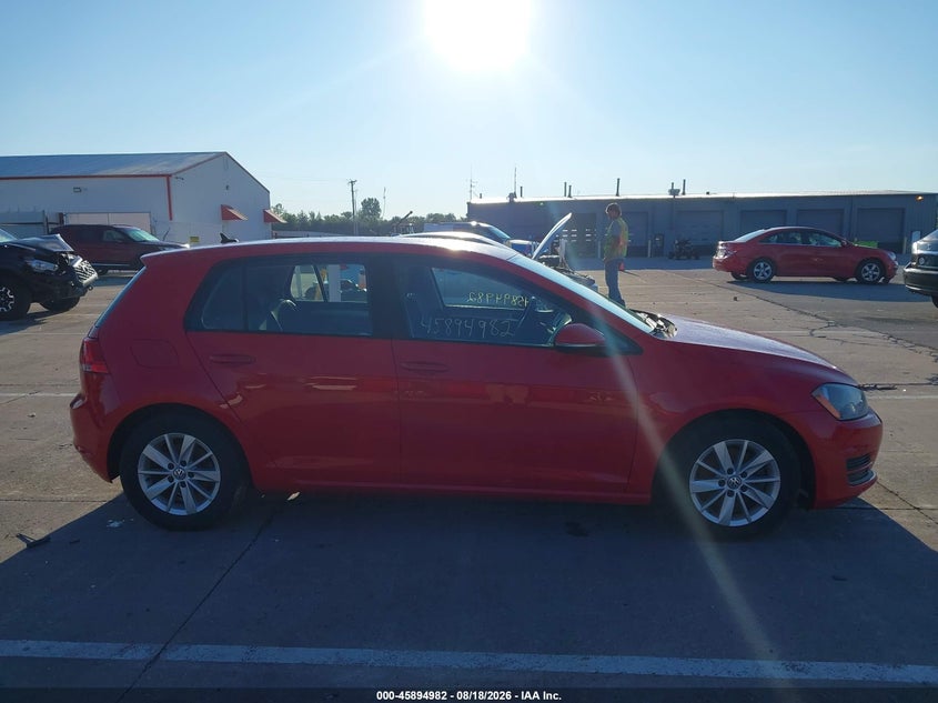 VOLKSWAGEN GOLF 2016 VIN 3VW217AU1GM065203
