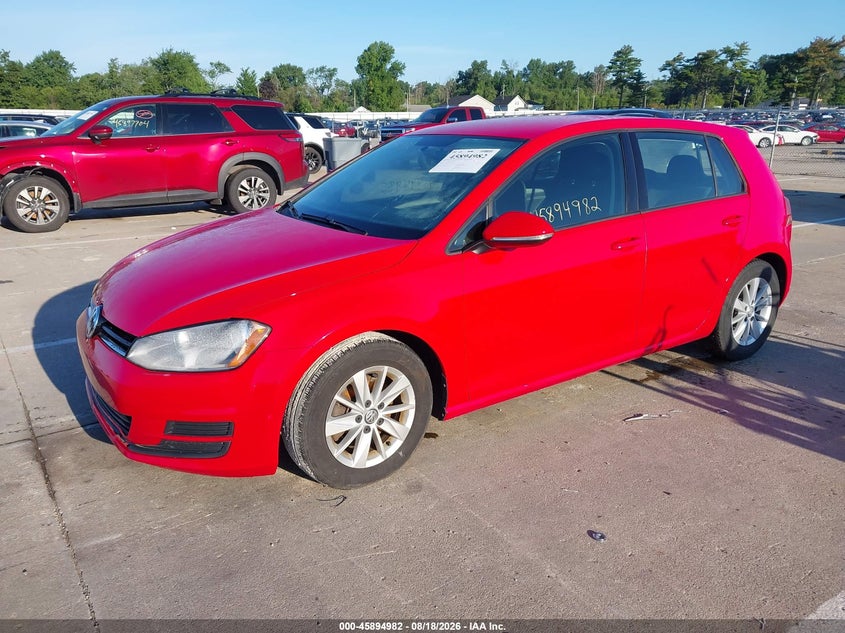 VOLKSWAGEN GOLF 2016 VIN 3VW217AU1GM065203