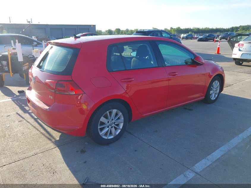 VOLKSWAGEN GOLF 2016 VIN 3VW217AU1GM065203